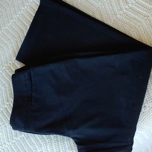 Chico's Black Cotton Gaberdine Stretch Pant